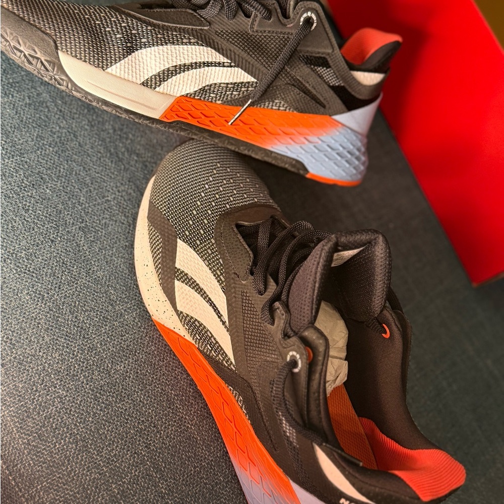Reebok Black and Orange Training Sneakers